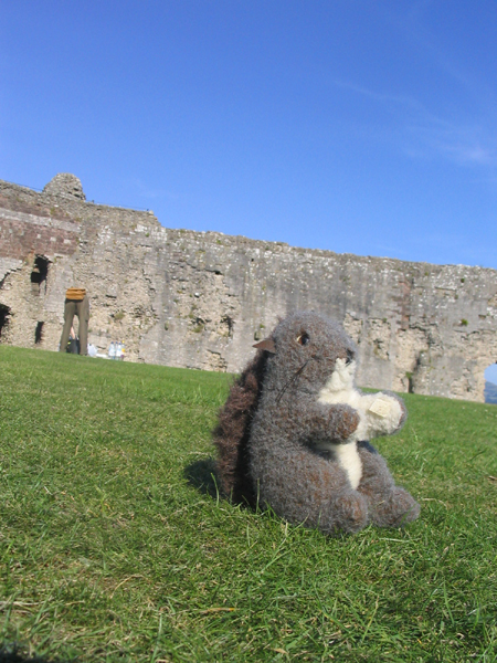 Na hradě v Denbighu 