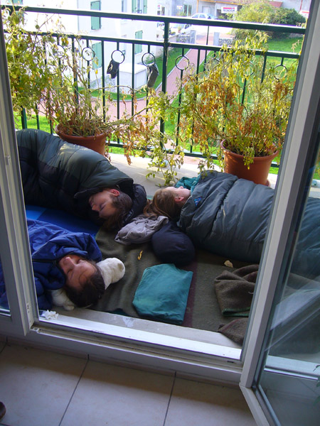 Lovci Veverek spinkají