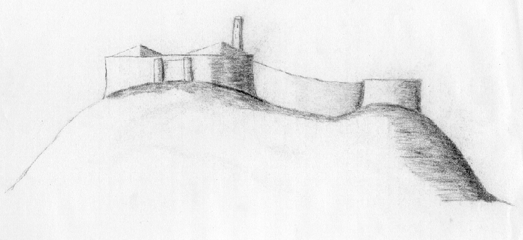 Carn Dun černobíle