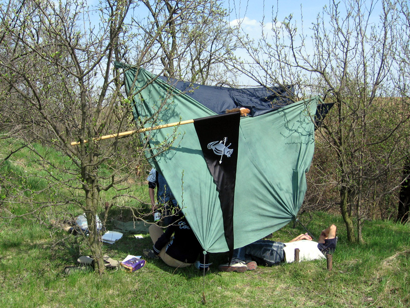 Lovcoveverácký přístřešek