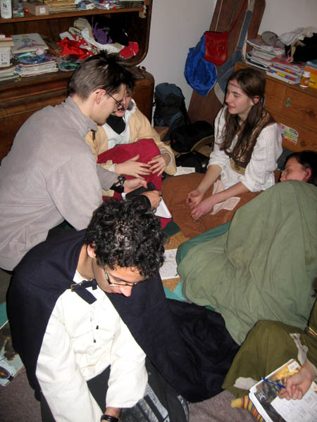 Družina, jež prováděla oběť živlům