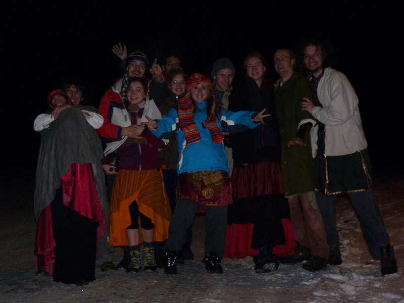 Celý štáb, který byl na place