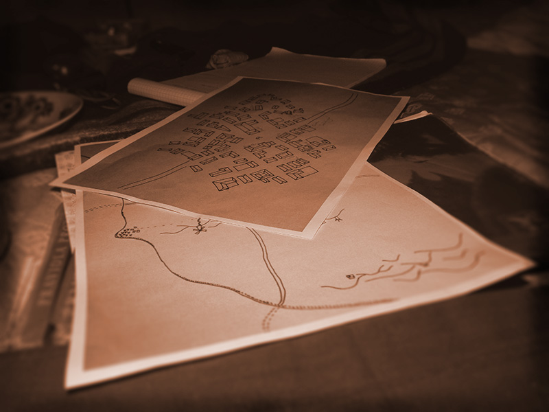 Mapka vesnice Podhvozdné