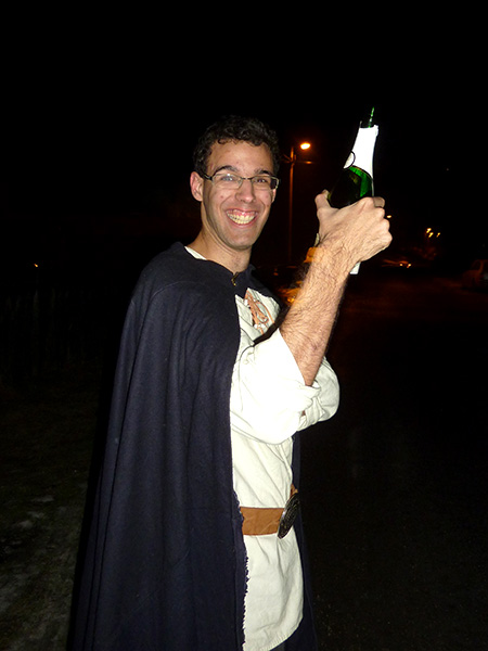 Šampaňské teklo proudem