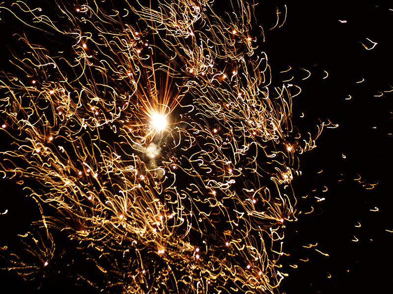 Šli jsme se podívat na ohňostroj