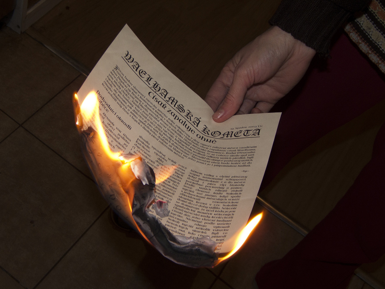 Brepta zapaluje ohně