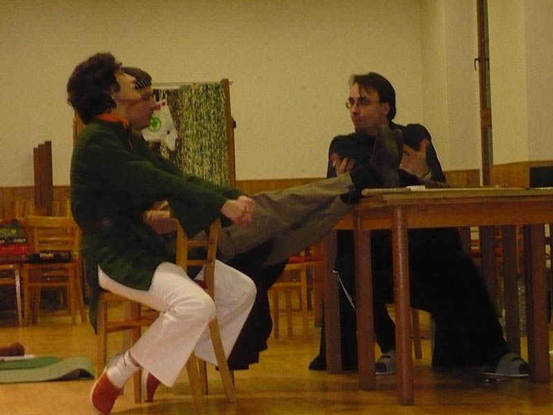 Dajen jako velitel hlídky, Xartos jako Jestřáb a Sali v roli Rybářky