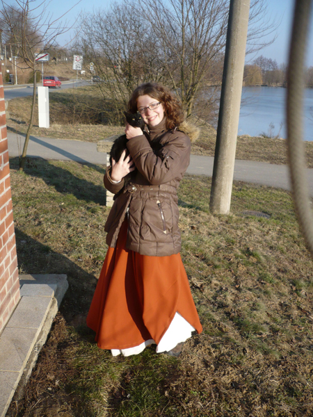 Sice trochu mňoukala, ale vyfotit se nechala:) 