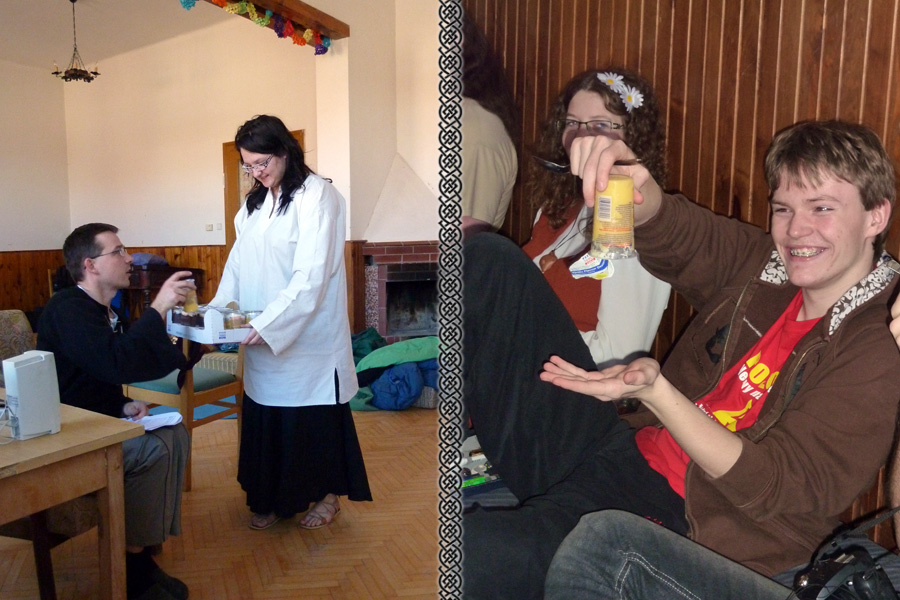 Anet roznášela husté pudinky