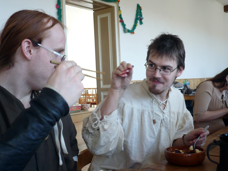 Někteří byli schopní pro jídlo i svést bitvu