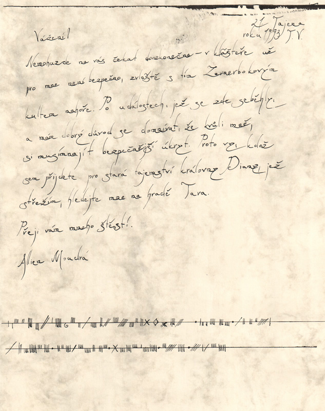 dopis od Allien Moudré
