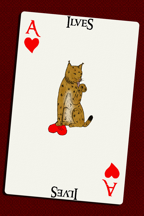 Kalevatařina rysice Ilves na kartě