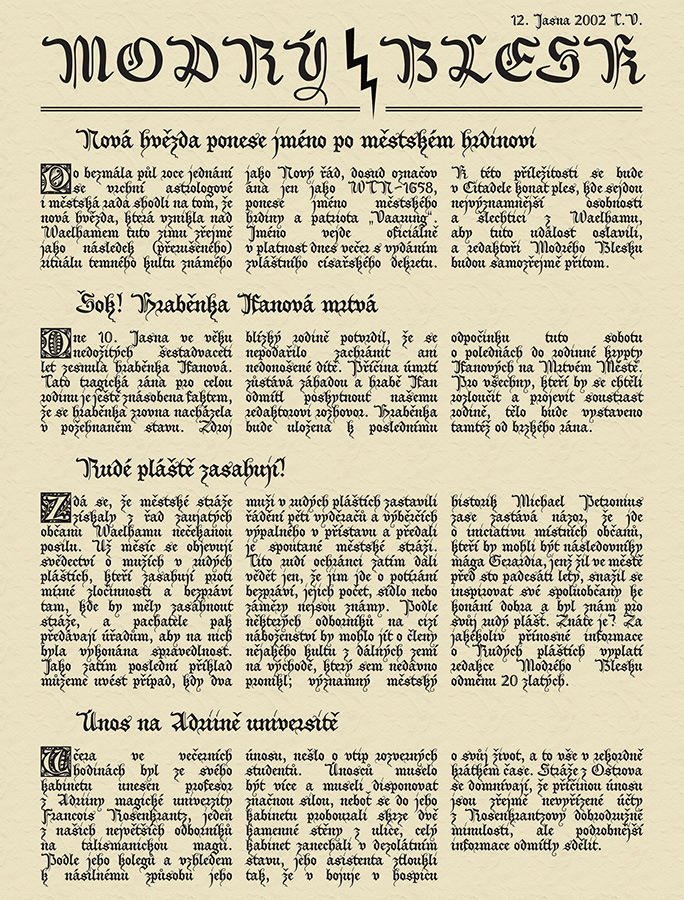 Modrý Blesk - str. 1