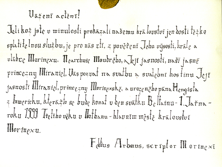 Pozvánka na svatbu...