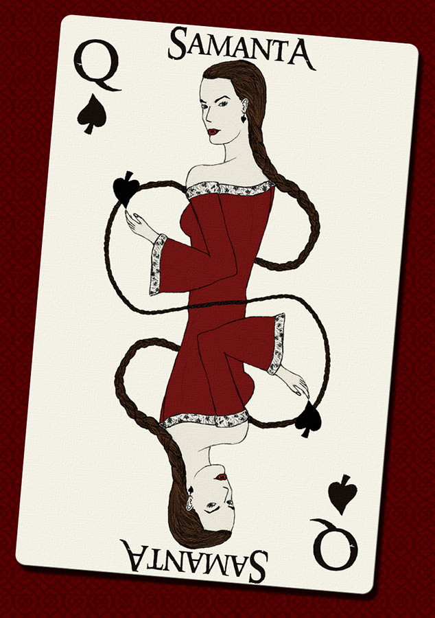 Samanta na kartě