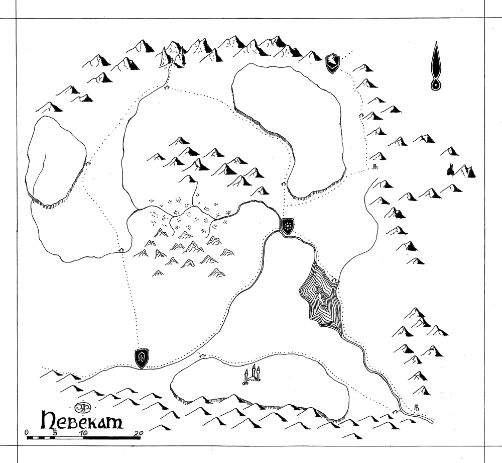 Mapa království Nebekam
