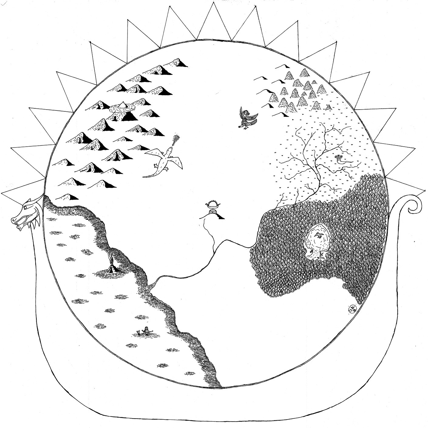 Kraj kolem Daegova chrámu