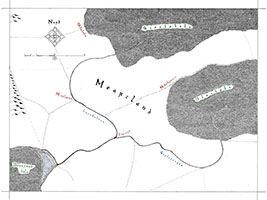 Mapa knížectví Mearcland