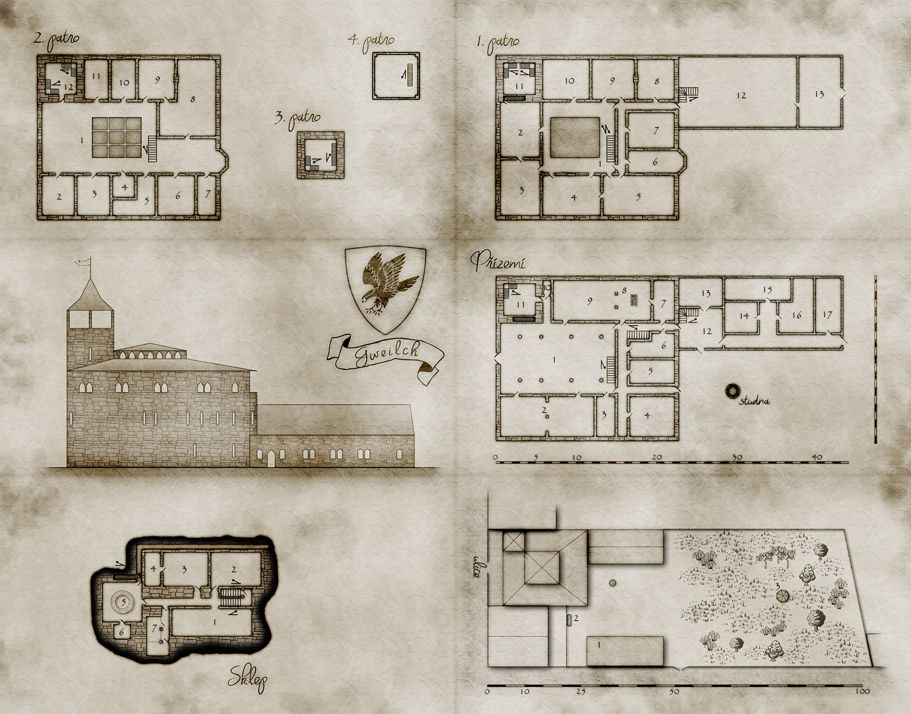 Plán Sokolího domu